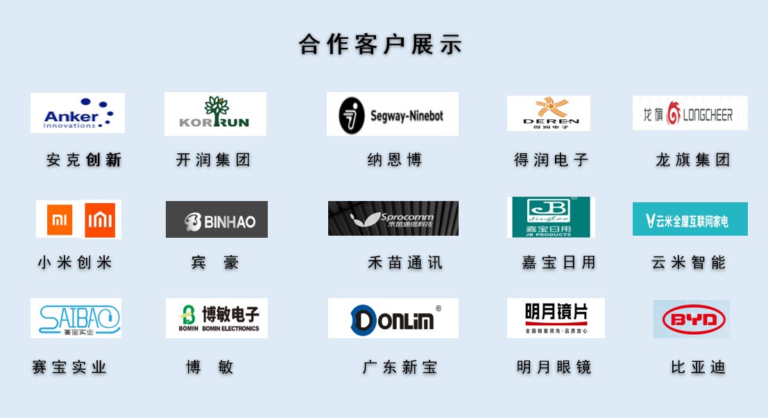 CPE磨砂膠袋，久信達(dá)部分客戶展示(圖1)